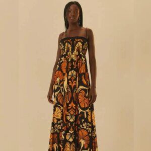 FARM Rio Helena Maxi Dress sz Large New with Tags STUNNING!!!